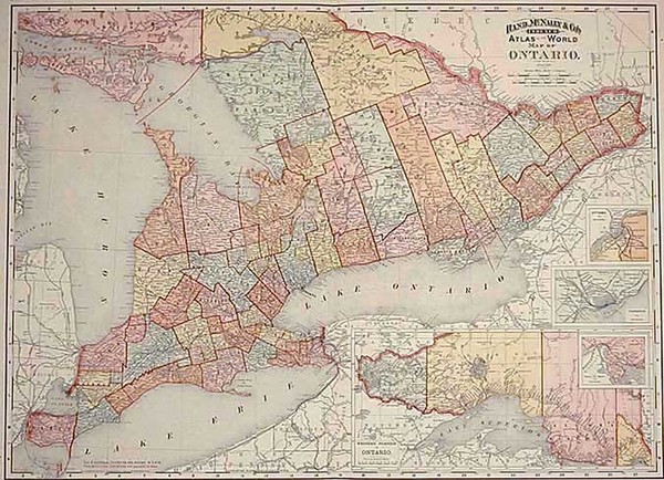 13-Canada Map By William Rand  &  Andrew McNally