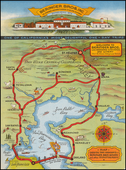 80-California Map By Koersch Co.