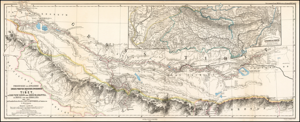 47-China and India Map By Augustus Herman Petermann