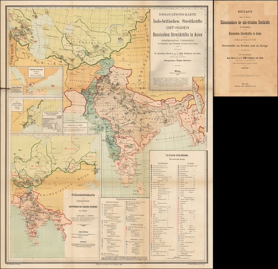 22-India, Central Asia & Caucasus and Russia in Asia Map By Eugen Schuler