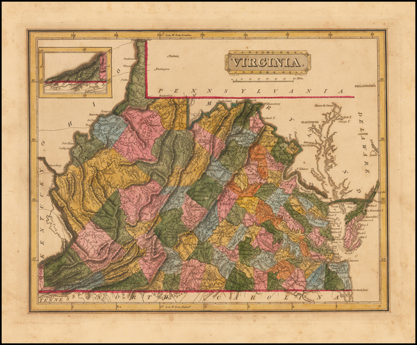 82-Southeast and Virginia Map By Fielding Lucas Jr.