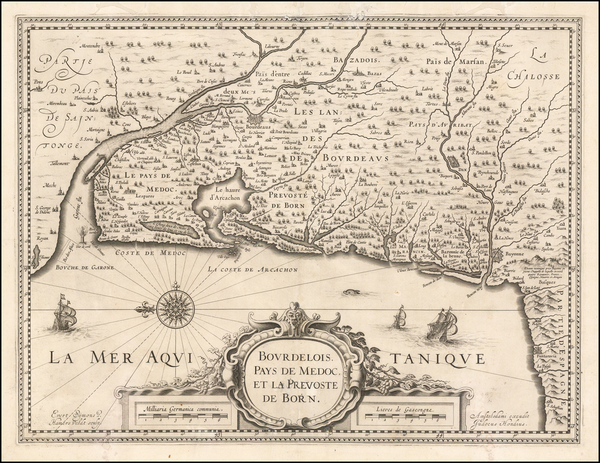 19-France Map By Jodocus Hondius