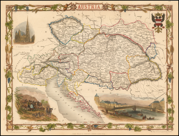 57-Austria Map By John Tallis