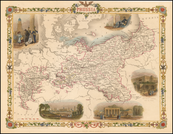 28-Baltic Countries and Germany Map By John Tallis