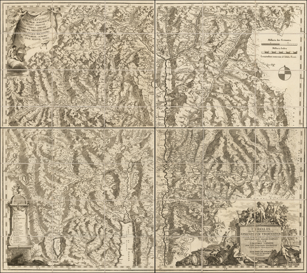 40-Italy Map By Joseph   von Spergs