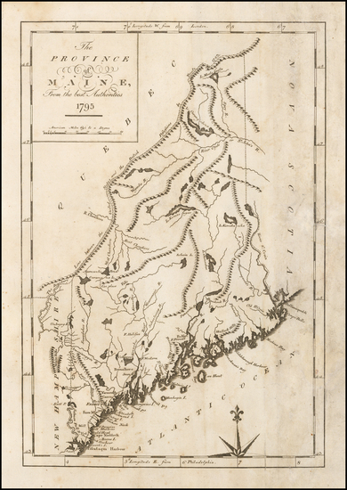 77-New England and Maine Map By John Reid