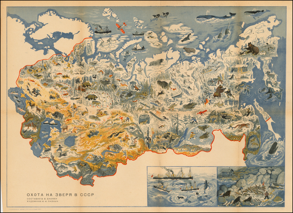 3-Russia and Russia in Asia Map By Vitaly Bianki  &  Ivan Riznich