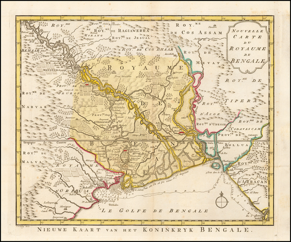 61-India Map By J.V. Schley