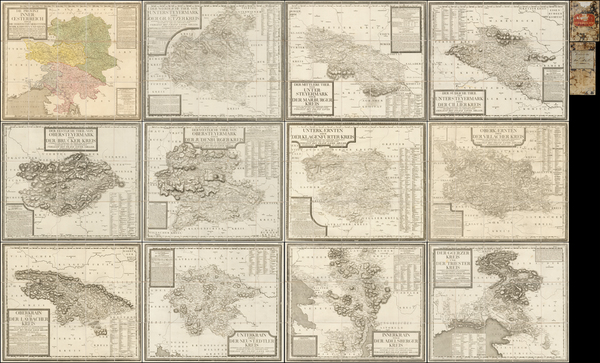 41-Austria Map By Joseph Karl Kindermann