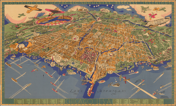 72-Midwest and Illinois Map By Charles Turzak  &  Henry Chapman