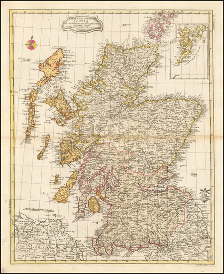 73-Scotland Map By Leonard Von Euler