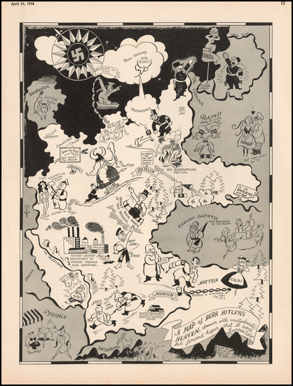 75-Europe, Europe and Germany Map By Richard Q. Yardley