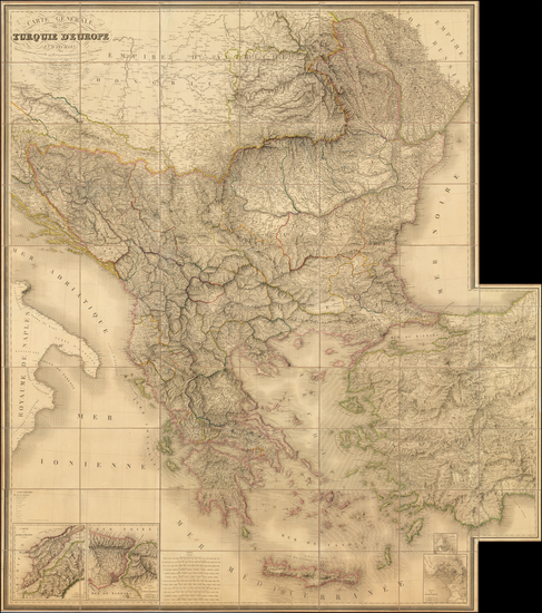 81-Hungary, Romania, Balkans, Turkey, Turkey & Asia Minor and Greece Map By Pierre Lapie