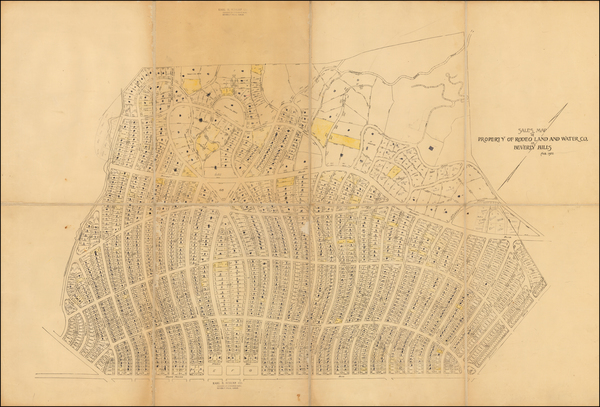 32-Los Angeles Map By Rodeo Land and Water Co.