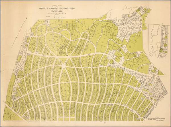 45-Los Angeles Map By Rodeo Land and Water Co.