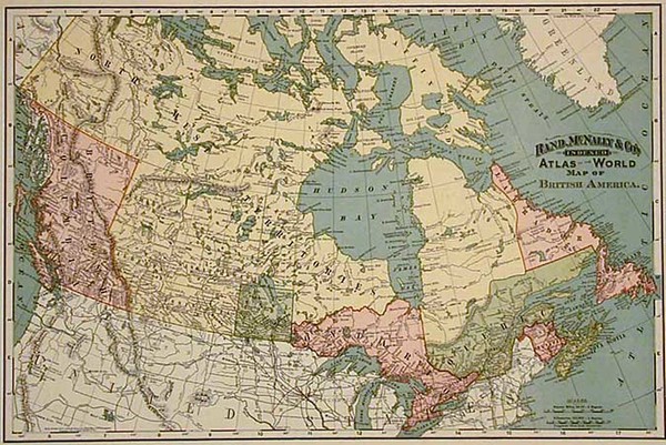 1-Canada Map By William Rand  &  Andrew McNally