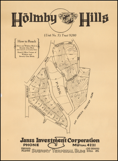 5-Los Angeles Map By Janss Investment Company