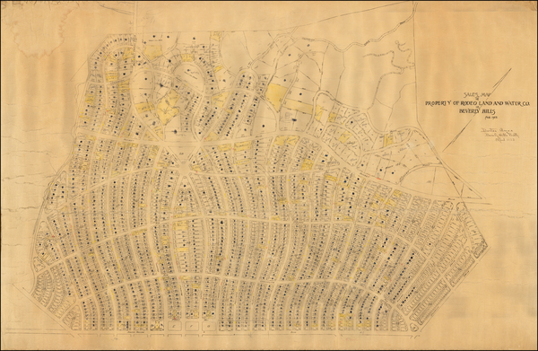 92-Los Angeles Map By Rodeo Land and Water Co.