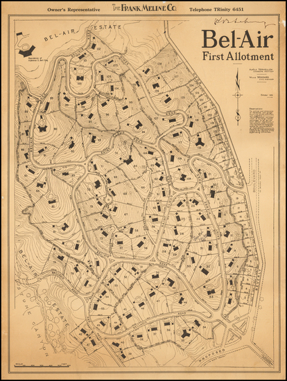 4-Los Angeles Map By The Frank Meline Co.