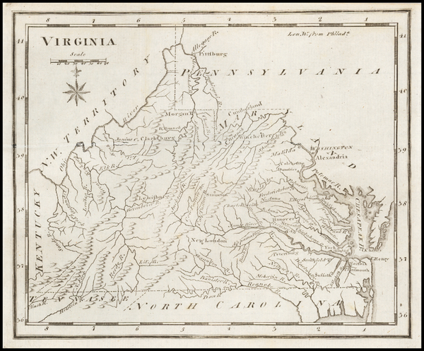 14-West Virginia and Virginia Map By Joseph Scott