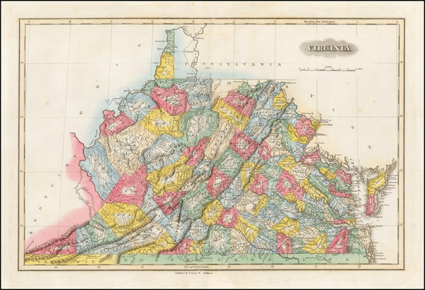 36-Southeast and Virginia Map By Fielding Lucas Jr.