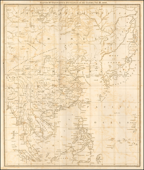 45-China, Japan, Korea, Southeast Asia and Philippines Map By Thomas Pennant