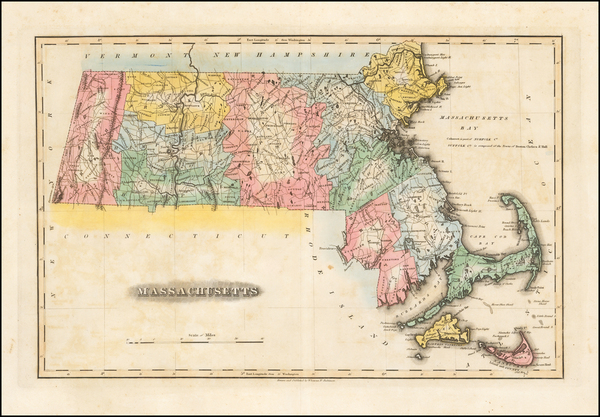 100-New England Map By Fielding Lucas Jr.