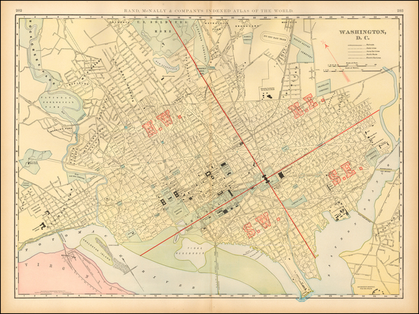 99-Mid-Atlantic and Washington, D.C. Map By Rand McNally & Company