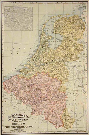 43-Europe and Netherlands Map By William Rand  &  Andrew McNally