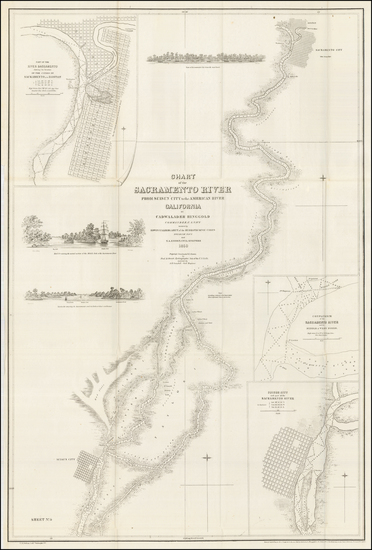 39-California and Other California Cities Map By Cadwalader Ringgold