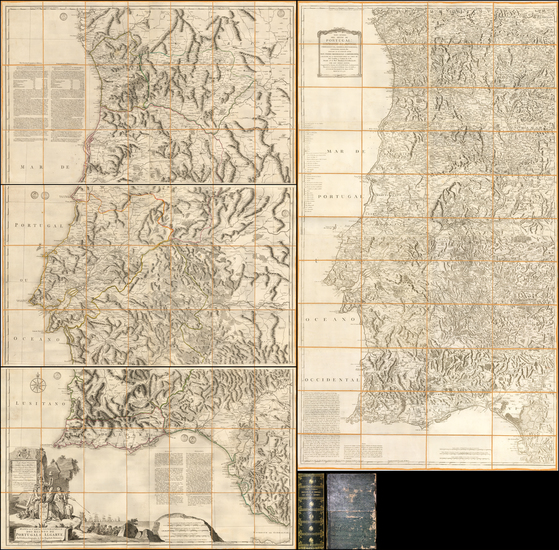 35-Portugal Map By Thomas Jefferys / Tomás López