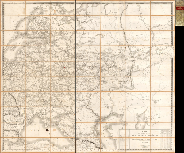 93-Russia Map By Nicolas Antoine Sanson