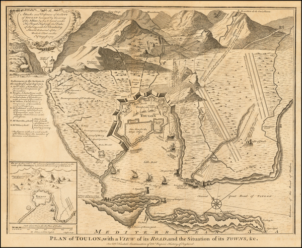 76-Sud et Alpes Française Map By Paul de Rapin de Thoyras