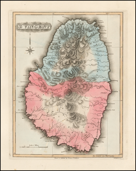 88-Caribbean Map By Fielding Lucas Jr.