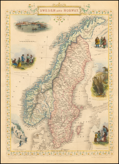 91-Scandinavia Map By John Tallis