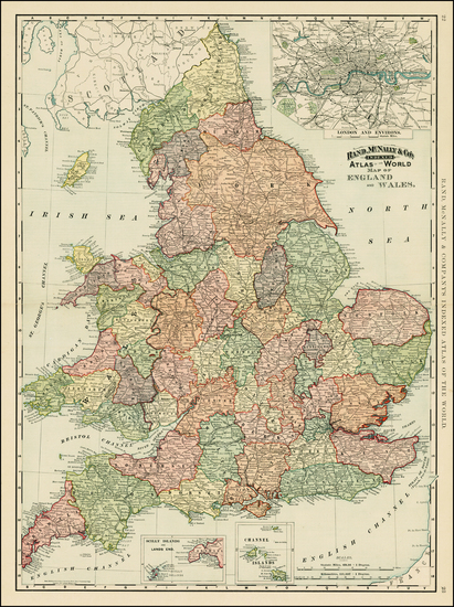 14-Europe and British Isles Map By William Rand  &  Andrew McNally