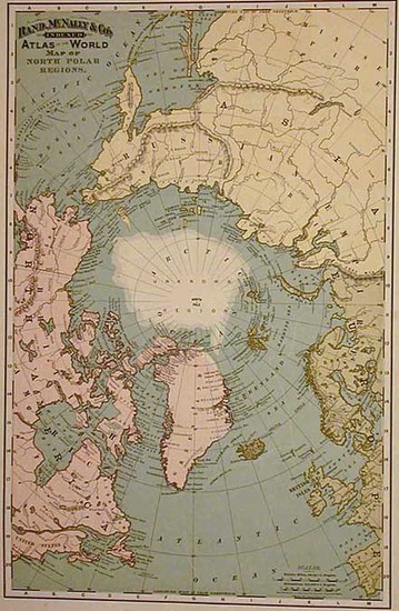 70-World and Polar Maps Map By William Rand  &  Andrew McNally