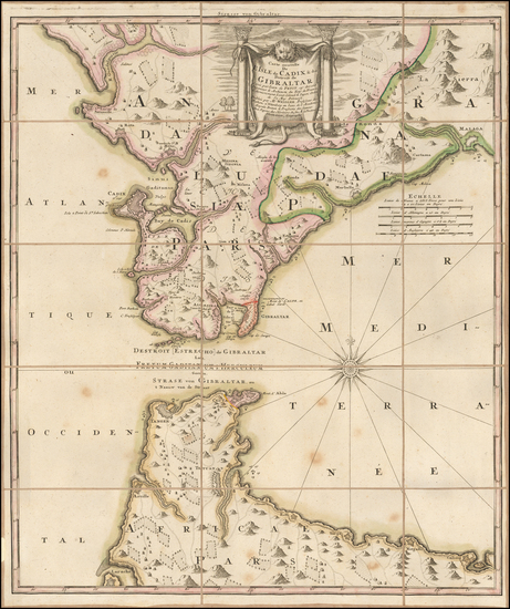 58-Spain Map By Johann Baptist Homann