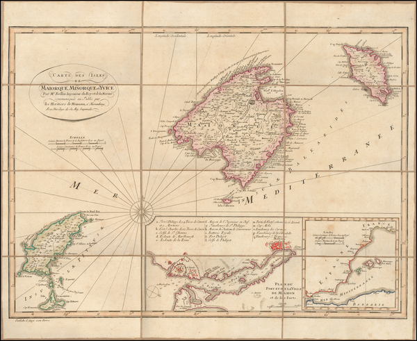 2-Balearic Islands Map By Homann Heirs