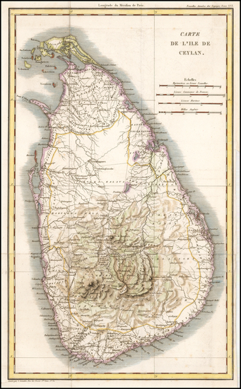 78-India, Other Islands and Sri Lanka Map By G Lemaitre