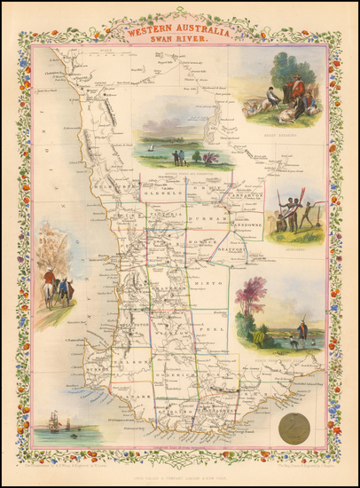 34-Australia Map By John Tallis