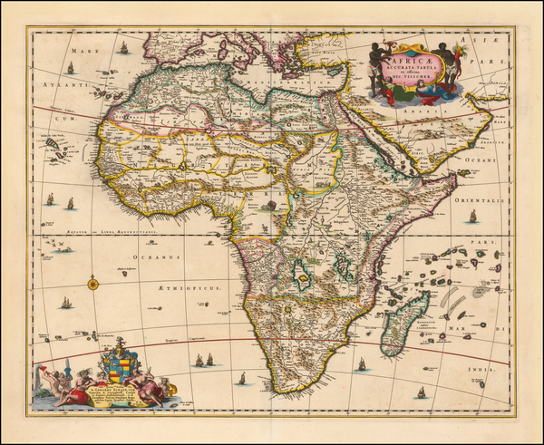 5-Africa and Africa Map By Nicolaes Visscher I