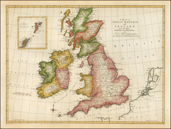 67-British Isles Map By John Blair