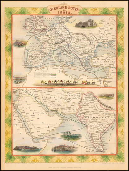 25-Europe, India, Central Asia & Caucasus and Middle East Map By John Tallis
