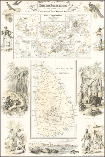 24-India, Southeast Asia and Other Islands Map By Archibald Fullarton & Co.