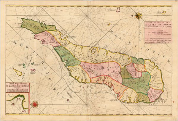 46-African Islands, including Madagascar Map By Pierre Mortier