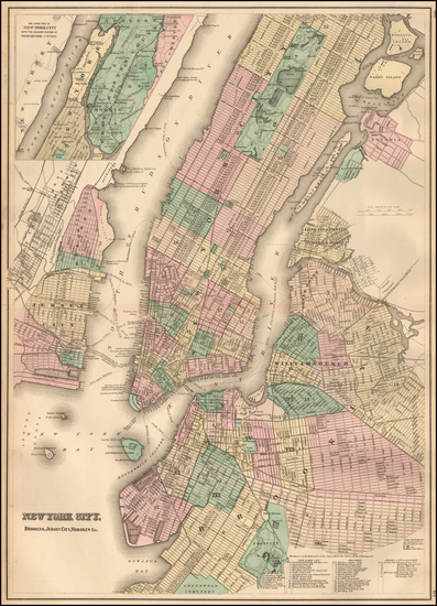 94-New York City Map By OW Gray