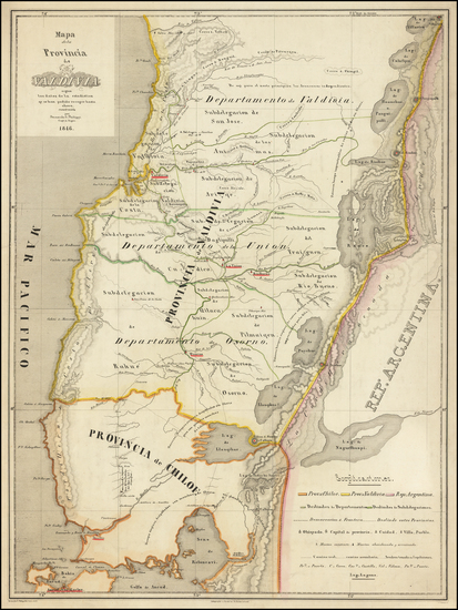 65-South America Map By Bernardo F. Philippi