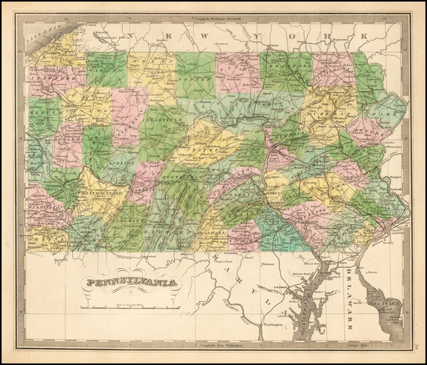 59-Mid-Atlantic and Pennsylvania Map By Jeremiah Greenleaf