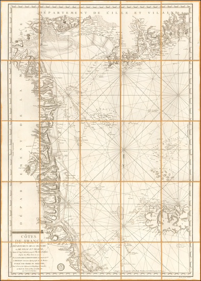 96-France Map By Depot de la Marine